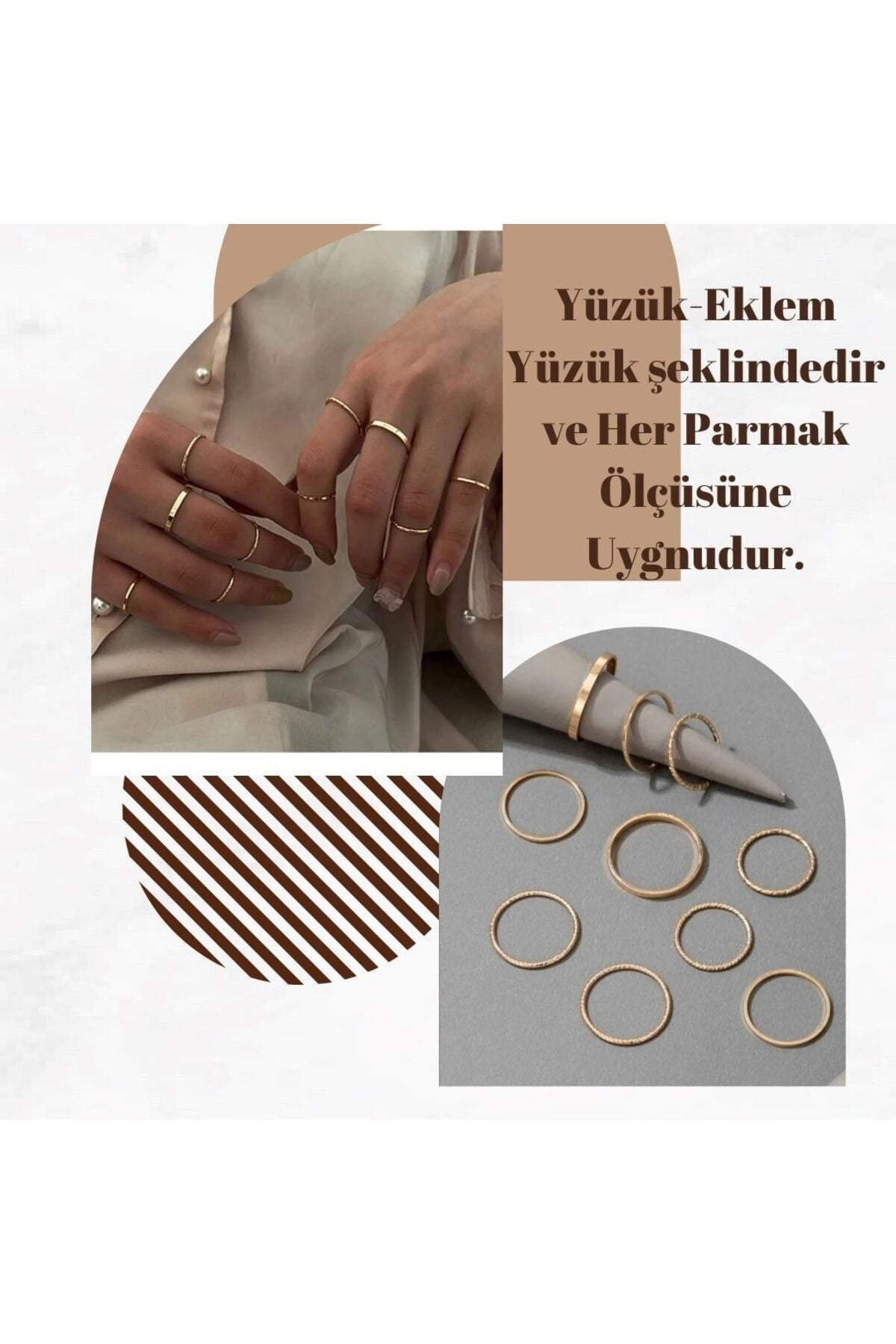 Stack 10'lu Eklem Yüzük Seti (5)
