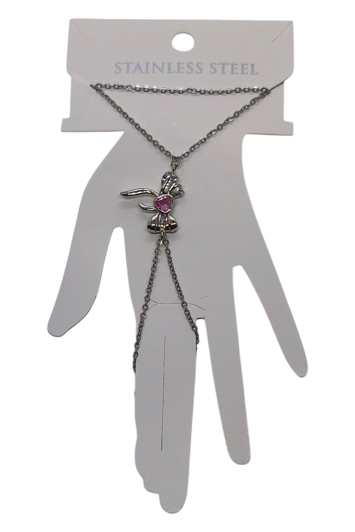 Şahmeran Fiyonk Taşlı – Gümüş – Pembe Taş (4)
