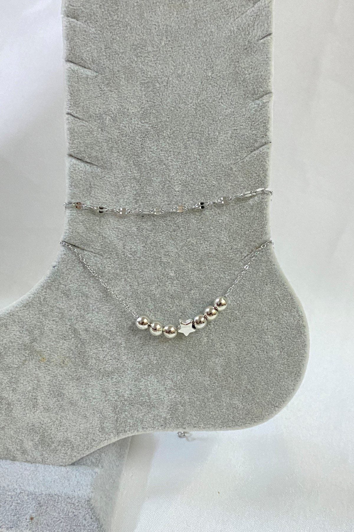 Starlight Küre Yıldız Halhal – Gümüş (5)