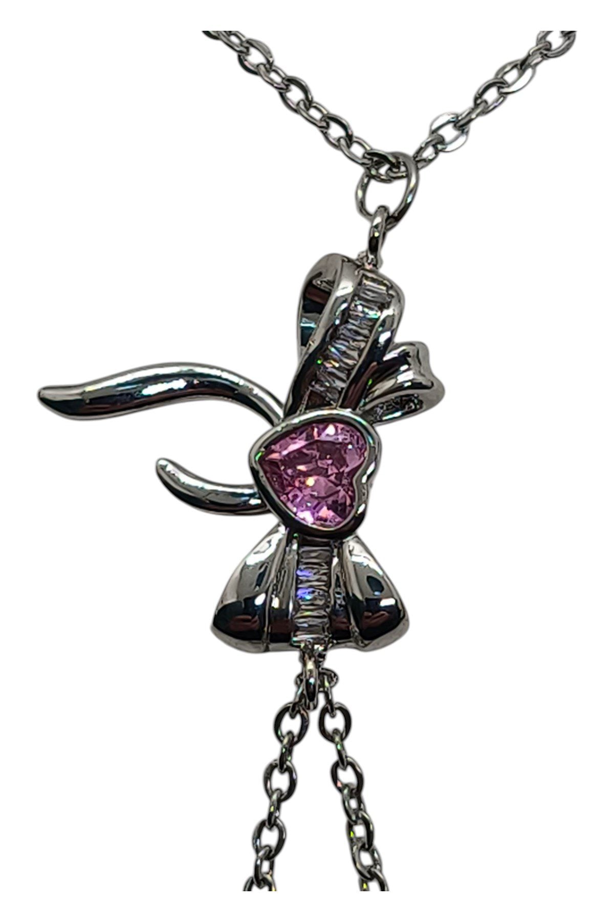 Şahmeran Fiyonk Taşlı – Gümüş – Pembe Taş (3)
